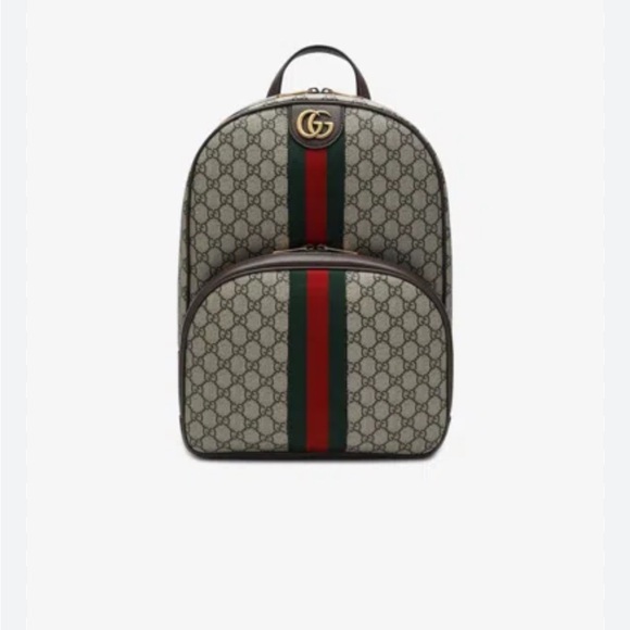 Gucci Other - Gucci Ophedia GG Supreme, canvas and leather backpack made in Italy NWT